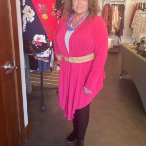 Jersey Cardigan – Fuschia