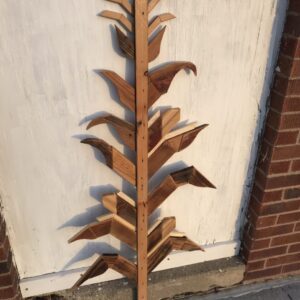 5’ tall Mosaic Corn Stalk