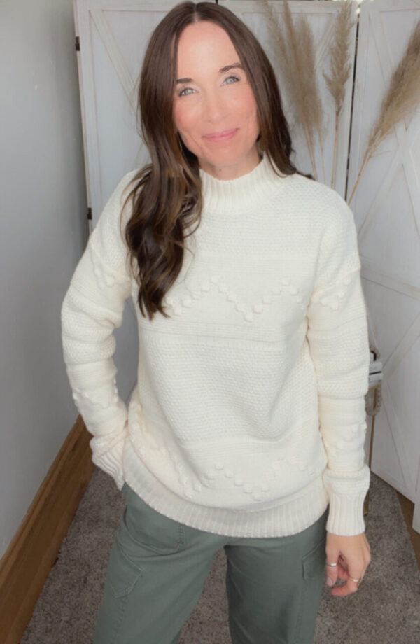 Jennifer’s Pom Sweater