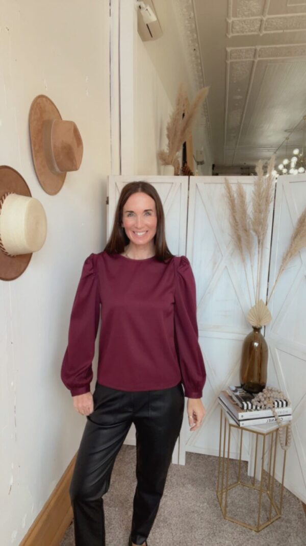 Arial’s Burgundy Blouse