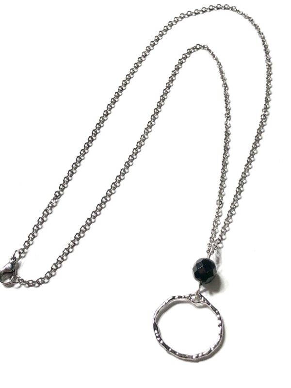 Handmade Black Necklace Earring Set Women Gift