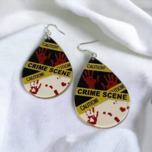 Crime Scene Crime Junkie Earrings