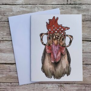 Chicken greeting card set