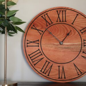 Locust 18″ Hardwood Large Wall Clock (in stock)