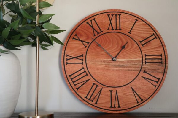 Locust 18″ Hardwood Large Wall Clock (in stock)
