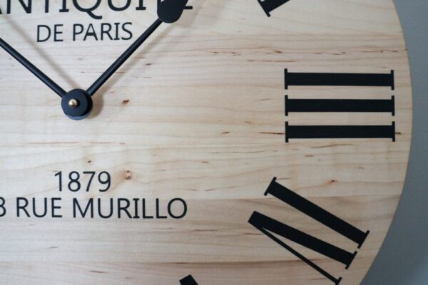 Large 18″ French Style Maple Wall Clock (in stock)