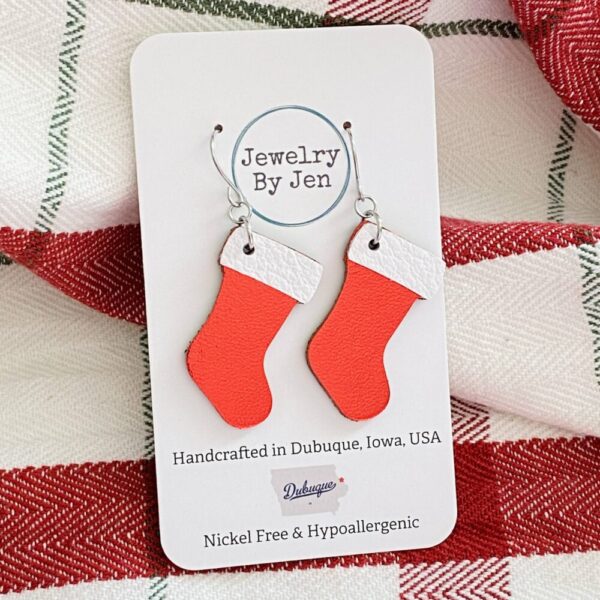 Christmas Stocking: Red Metallic