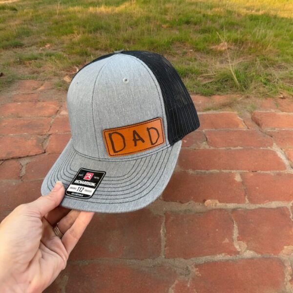 Personalized Handwritten {Richardson 112} Leather Patch Hat | Fathers Day Gift | Child’s Handwriting Hat | Personalzied Grandpa Gift