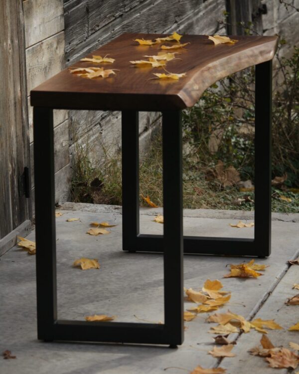 Live Edge Walnut & Metal Desk (in stock)