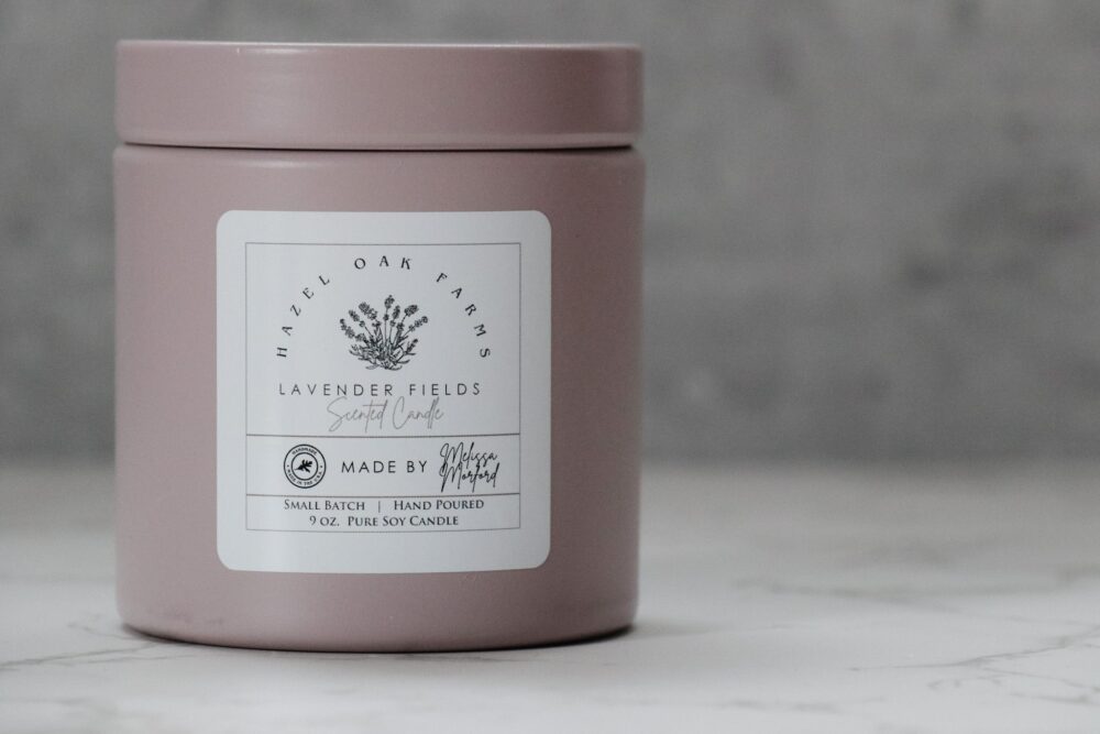 Lavender Fields Melissa’s Pure Soy Candles (in stock) Shop Iowa