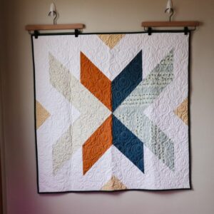 Modern Handmade Baby Quilt – Floral X Pattern #2