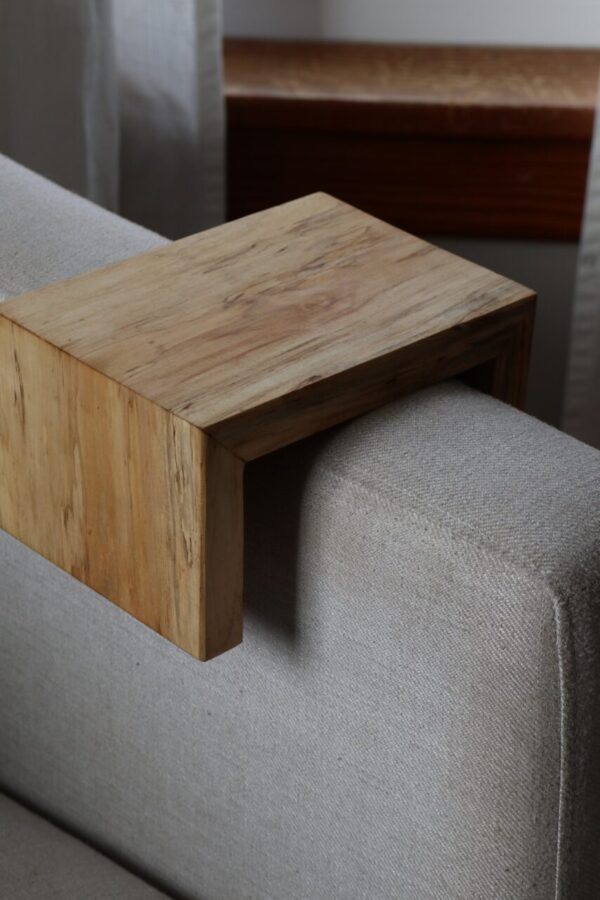 6″ Spalted Maple Wood Armrest Table, Coffee Table, Living Room Table (in stock) #2