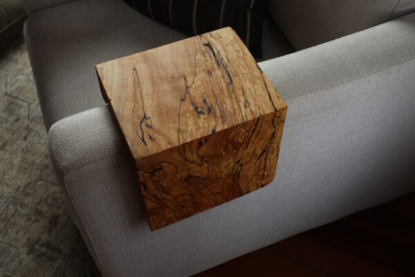 5″ Spalted Maple Wood Armrest Table, Coffee Table, Living Room Table (in stock) #6