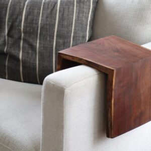 7″ Live Edge Waterfall Walnut Armrest Table, Coffee Table, Living Room Table (in stock) #9