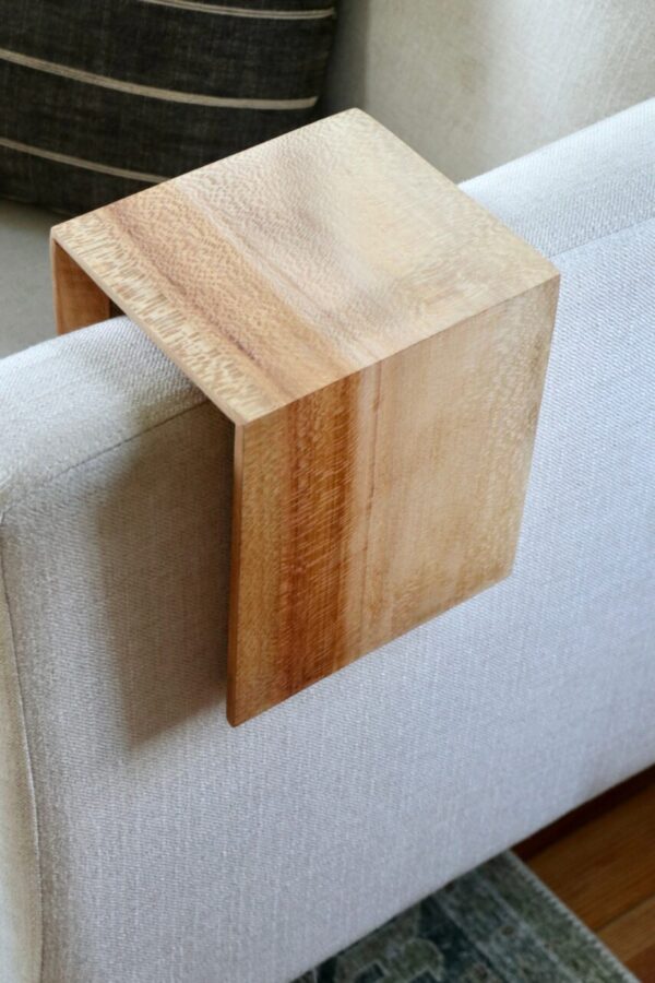5″ quartersawn sycamore armrest table, Coffee Table, Living Room Table (in stock)