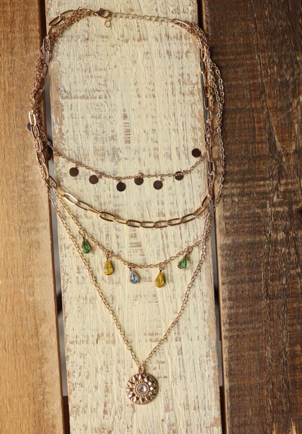 Gold Multi Layer Necklace