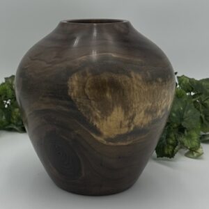 Walnut Wood Vase by Lyndal Anthony