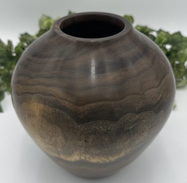 Walnut Wood Vase by Lyndal Anthony