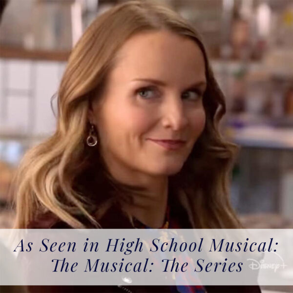 AS SEEN ON High School Musical: The Musical: The Series – Classic Love Knot Dangle Earrings in 14K Yellow Gold Fill