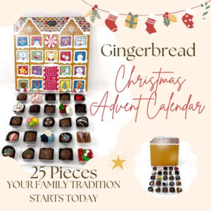 Gingerbread House Christmas Advent Calendar – 25 Christmas treats and Chocolates