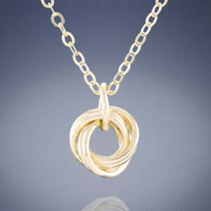 Shop Iowa 14K Yellow Gold Fill Dainty Round Love Knot Pendant Necklace in 18″ or 20″ Lengths 14K Yellow Gold Fill Dainty Round Love Knot Pendant Necklace in 18″ or 20″ Lengths