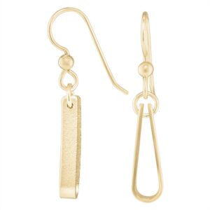 Shop Iowa Minimalist 14K Yellow Gold Fill Teardrop Shaped Dangle Earrings Minimalist 14K Yellow Gold Fill Teardrop Shaped Dangle Earrings