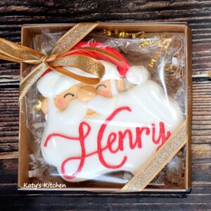Personalized Christmas Santa Cookie Gift