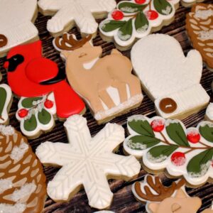 Winter Themed Decorated Cookies