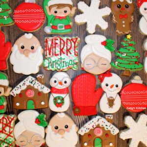 1 Dozen Decorated Christmas Cookies