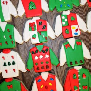 1 Dozen Ugly Christmas Sweater Cookies