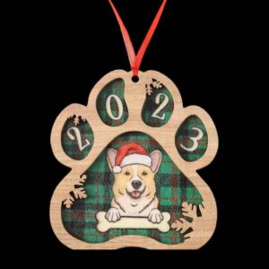 Corgi Paw Christmas Ornament 2023