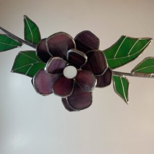 3D Flower – Purple Stained Glass