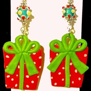 Cute Christmas Present Earrings