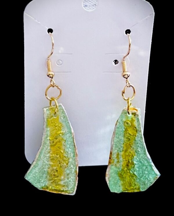 Earrings Made From Recycled CD