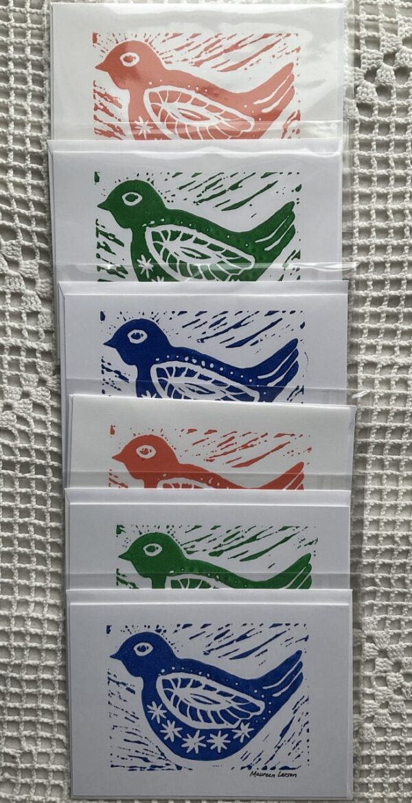 Handmade Linocut Notecards