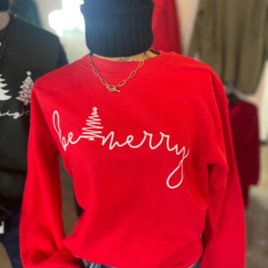 Be Merry Sweatshirt – Red