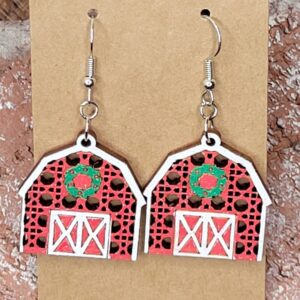 Christmas Barn Earrings