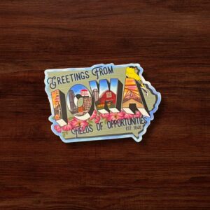 Vintage Iowa Sticker