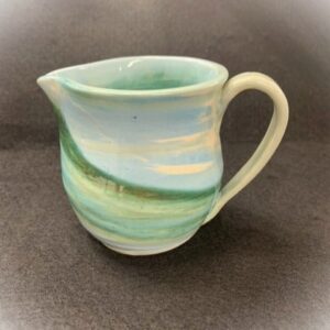 Agateware Pottery Pitcher by Artist Duane Adams