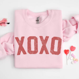 Xoxo Pink Crewneck Sweatshirt