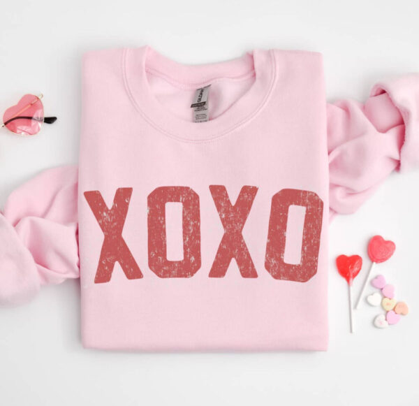 Xoxo Pink Crewneck Sweatshirt