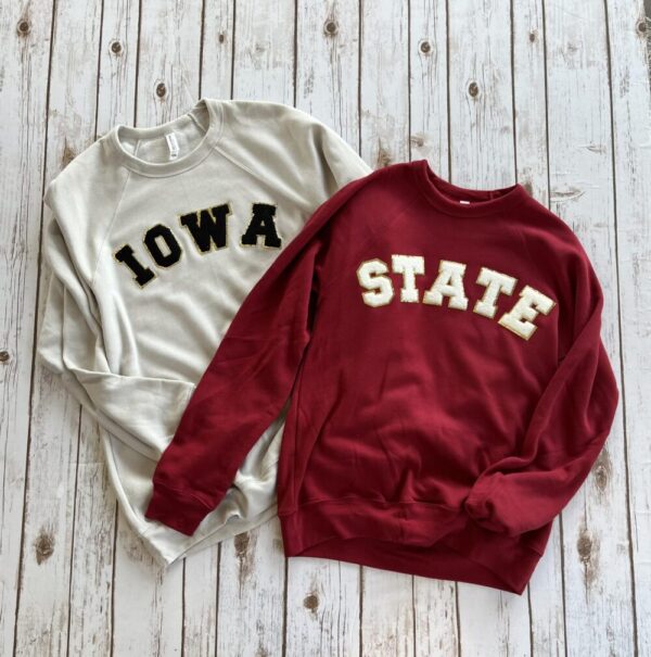 IOWA or STATE Patch Sweatshirt