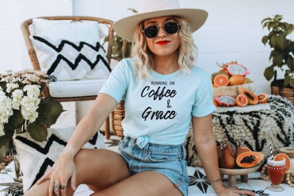 Running On Coffee And Grace Tee
