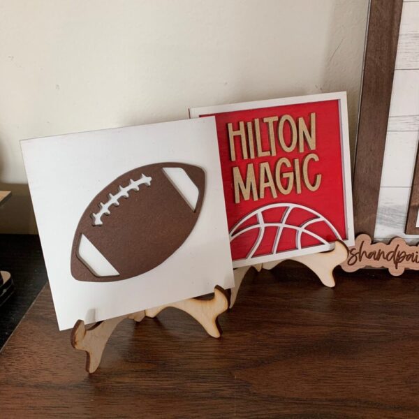 Iowa State Cyclones Interchangeable Signs – Laser Cut Wood Painted