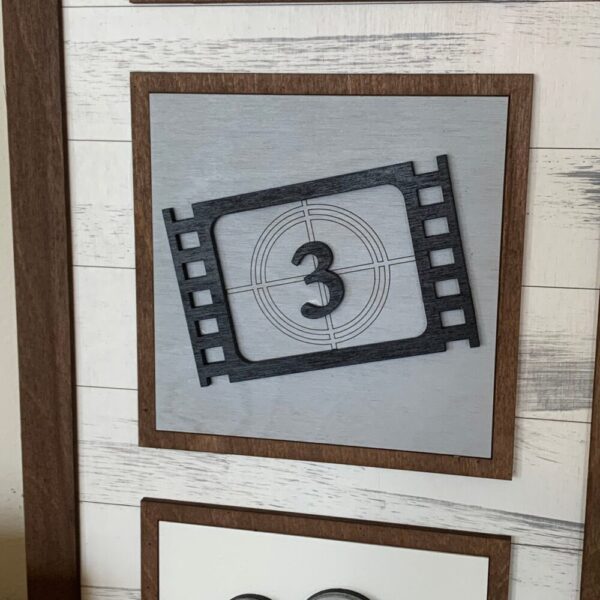 Retro Movie Theater Interchangeable Signs – Laser Cut Wood Painted