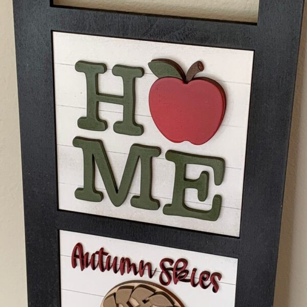 Fall and Apples Interchangeable Signs – Laser Cut Wood Painted