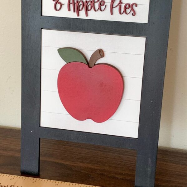Fall and Apples Interchangeable Signs – Laser Cut Wood Painted