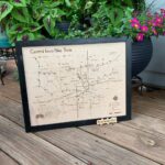 Central Iowa Bike Trails Map – Laser Engraved Wall Hanging