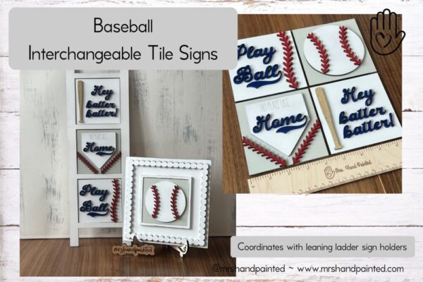 Baseball – Laser Cut Interchangeable Sign Tiles