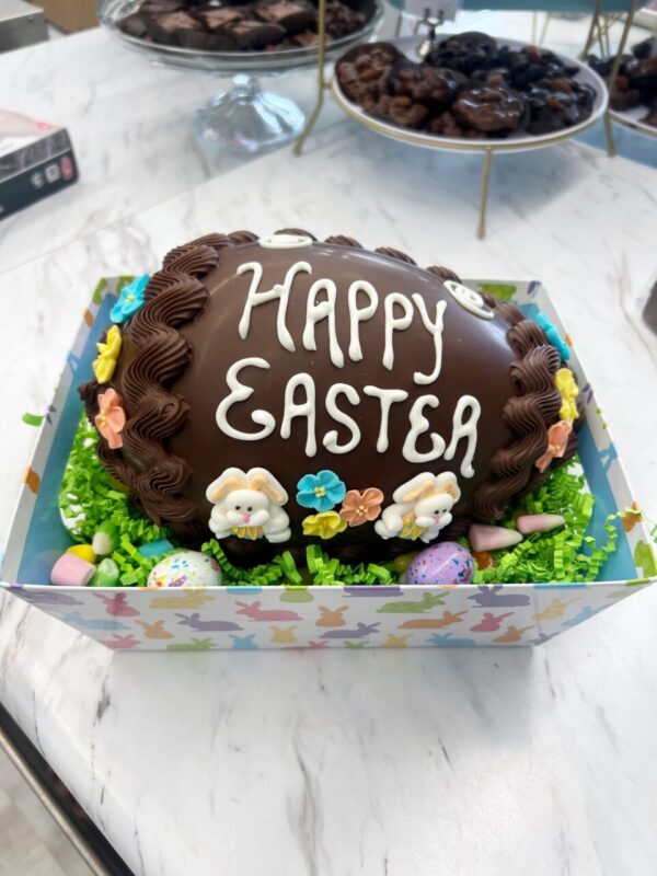 Large Hand-Decorated Treasure Easter Egg – Filled with a Chocolate Assortment and Easter Candy